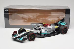 Mercedes AMG W13 E Performance Petronas #44 L. Hamilton Spanish GP 2022 Minichamps 1:18 110220044 Metal — billede 7 af 7