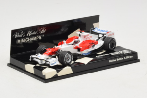 Toyota TF108 #9 J. Trulli Panasonic Toyota Racing Showcar F1 2008 Minichamps 1:43 400080081 Metal — billede 2 af 5