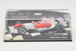 Toyota TF108 #9 J. Trulli Panasonic Toyota Racing Showcar F1 2008 Minichamps 1:43 400080081 Metal — billede 4 af 5
