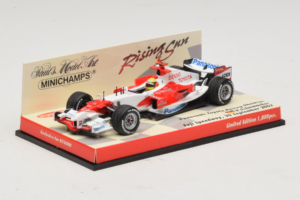 Panasonic Toyota Racing TF107 R. Schumacher F1 Showcar 2007 Minichamps 1:43 403070081 Metal — billede 2 af 5