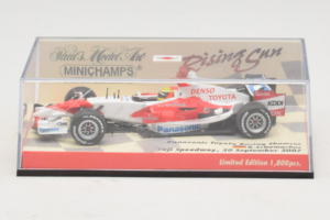 Panasonic Toyota Racing TF107 R. Schumacher F1 Showcar 2007 Minichamps 1:43 403070081 Metal — billede 5 af 5