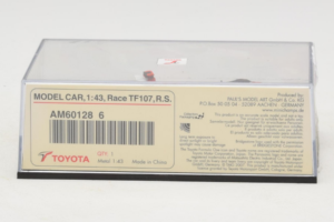 Toyota TF107 #11 R. Schumacher Panasonic Toyota Racing F1 2007 Minichamps 1:43 AM601286 Metal — billede 5 af 5
