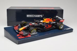 Red Bull Racing Honda RB16B #33 M. Verstappen Emilia Romagna GP 2021 Case Edition Minichamps 1:18 113210133 Resin — billede 7 af 7