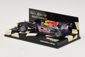 Red Bull Racing RB6 S. Vettel F1 Showcar 2010 Minichamps 1:43 400100075 Metal — billede 3 af 5
