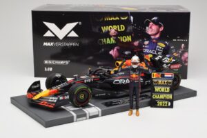 Red Bull RB18 Oracle #1 M. Verstappen Japanese GP 2022 World Champion Minichamps 1:18 113221801 Resin — billede 7 af 7