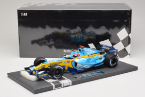 Renault R25 #5 F. Alonso 2nd Place Belgian GP 2005 Minichamps 1:18 117051605 Metal — billede 7 af 7