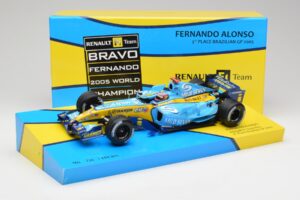 Renault R25 #5 F. Alonso Brazil GP F1 World Champion 2005 Minichamps 1:18 147051705 Metal — billede 6 af 6