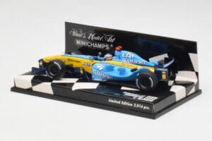 Renault R25 F. Alonso F1 World Champion Showcar 2005 Minichamps 1:43 400050075 Metal — billede 2 af 5
