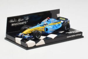 Renault R25 F. Alonso F1 World Champion Showcar 2005 Minichamps 1:43 400050075 Metal — billede 3 af 5