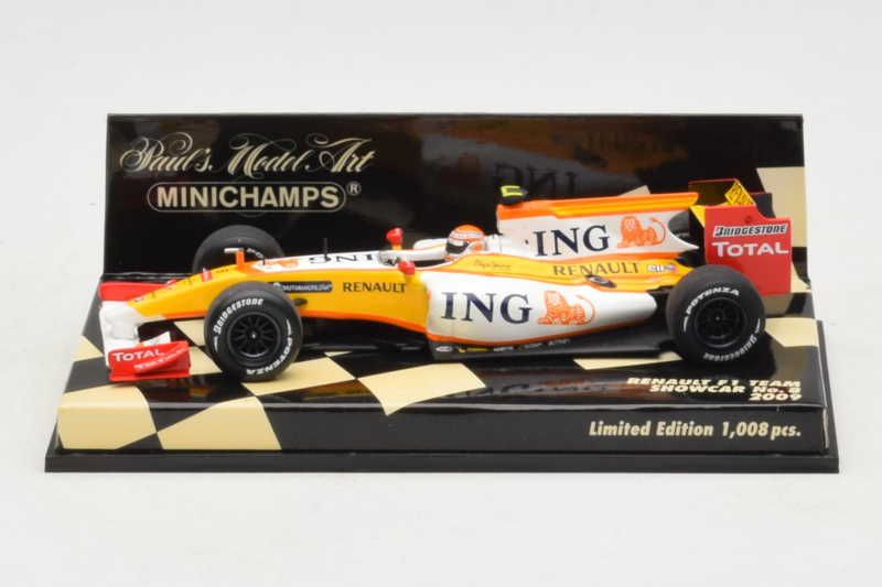 Renault R29 #8 N. Piquet Jr. Showcar F1 2009 Minichamps 1:43 400090078 Metal