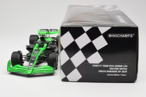 Stake F1 Team Kick Sauber C44 #77 V. Bottas Emilia Romagna GP 2024 Minichamps 1:18 147240177 Metal — billede 6 af 7