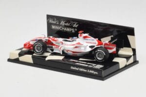 Super Aguri Honda SA06 #22 T. Sato Japanese GP 2006 Minichamps 1:43 400060122 Metal — billede 3 af 5