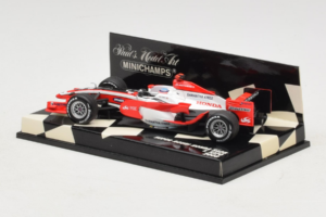 Super Aguri SA08 Honda #18 T. Sato F1 2008 Minichamps 1:43 400080018 Metal — billede 3 af 5