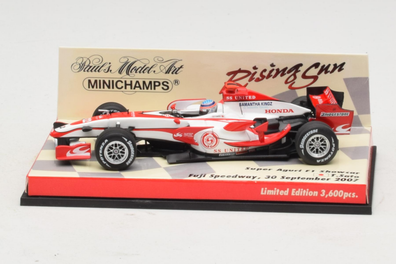 Super Aguri SA07 T. Sato F1 Showcar 2007 Minichamps 1:43 403080092 Metal