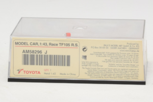 Toyota TF105 #17 R. Schumacher Panasonic Toyota Racing F1 2005 Minichamps 1:43 AM58296 Metal — billede 5 af 5