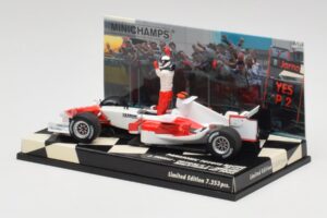 Toyota TF105 #16 J. Trulli Malaysia GP Podium 2005 Minichamps 1:43 400050116 Metal — billede 3 af 4