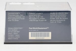 Williams FW27 BMW #16 N. Heidfeld F1 2005 Minichamps 1:43 80420404067 Metal — billede 4 af 5