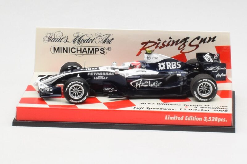 Williams FW30 K. Nakajima F1 Showcar Version 2 2008 Minichamps 1:43 403080178 Metal