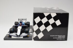 Williams FW43B Mercedes #63 G. Russell Belgian GP 2021 Minichamps 1:18 117211363 Resin — billede 6 af 7