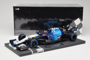 Williams FW43B Mercedes #63 G. Russell Belgian GP 2021 Minichamps 1:18 117211363 Resin — billede 7 af 7