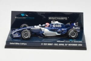 Williams FW28 Toyota K. Nakajima F1 Test Debut 2006 Minichamps 1:43 400060135 Metal — billede 3 af 6
