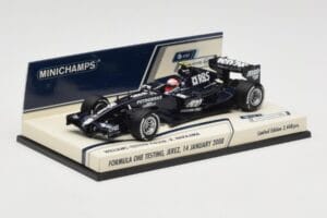 Williams Toyota FW29B K. Nakajima Jerez Test 14 Januar 2008 Minichamps 1:43 400080108 Metal — billede 2 af 5