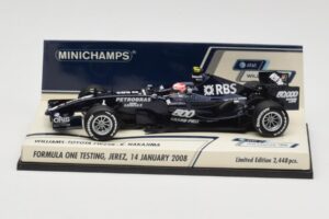 Williams Toyota FW29B K. Nakajima Jerez Test 14 Januar 2008 Minichamps 1:43 400080108 Metal
