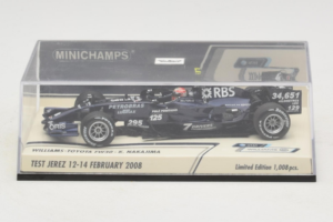 Williams FW30 Toyota #8 K. Nakajima Test Jerez Feb 2008 Minichamps 1:43 400080208 Metal — billede 4 af 5