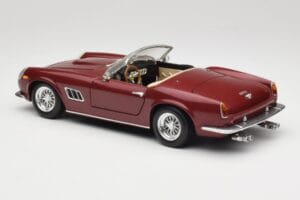 Ferrari 250 GT California Spider LWB Mørkerød Hot Wheels 1:18 25727 Metal — billede 7 af 8