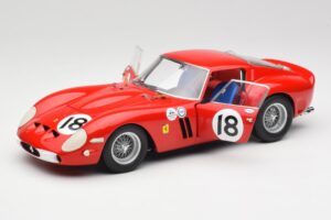 Ferrari 250 GTO #18 P. Rodriguez Daytona Continental 3 Hours Winner 1963 Kyosho 1:18 08438F Metal — billede 2 af 8