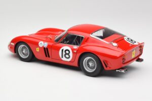 Ferrari 250 GTO #18 P. Rodriguez Daytona Continental 3 Hours Winner 1963 Kyosho 1:18 08438F Metal — billede 7 af 8