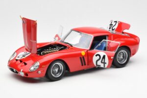 Ferrari 250 GTO #24 J. Blaton / G. Langlois 2nd 24 Hours of Le Mans 1963 Kyosho 1:18 08432C Metal — billede 2 af 8