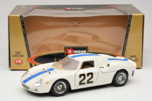 Ferrari 250 LM #22 Hvid 1965 Bburago 1:18 3333-W1 Metal — billede 8 af 8