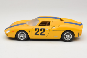 Ferrari 250 LM #22 Gul 1965 Bburago 1:18 3333-Y1 Metal — billede 4 af 8