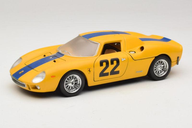 Ferrari 250 LM #22 Gul 1965 Bburago 1:18 3333-Y1 Metal