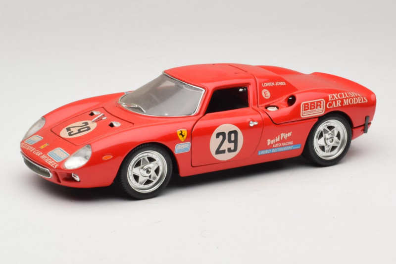 Ferrari 250 LM #29 Owens / Jones Monza 1992 Begrænset Udgave Bburago 1:18 3033-P3 Metal
