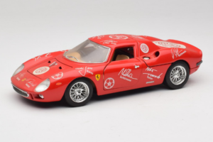 Ferrari 250 LM Rød Hvid Essen Autographs Begrænset Udgave Bburago 1:18 3033-P4 Metal
