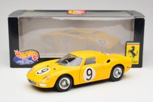 Ferrari 250 LM #21 M. Gregory / J. Rindt NART 24 Hours of Le Mans Winner 1965 Hot Wheels 1:18 25729 Metal — billede 8 af 8