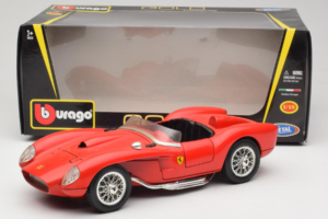 Ferrari 250 Testa Rossa Rød Replacement Box Bburago 1:18 3007-R2 Metal — billede 8 af 8