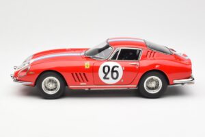 Ferrari 275 GTB Competizione #26 G. Biscaldi / A. de Bourbon Team Hugus 24 Hours of Le Mans 1966 CMC 1:18 M-199 Metal — billede 3 af 6