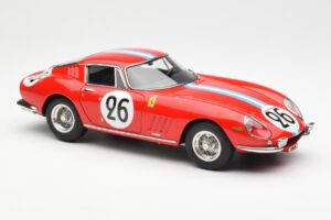 Ferrari 275 GTB Competizione #26 G. Biscaldi / A. de Bourbon Team Hugus 24 Hours of Le Mans 1966 CMC 1:18 M-199 Metal — billede 4 af 6