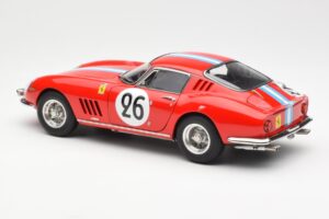 Ferrari 275 GTB Competizione #26 G. Biscaldi / A. de Bourbon Team Hugus 24 Hours of Le Mans 1966 CMC 1:18 M-199 Metal — billede 5 af 6