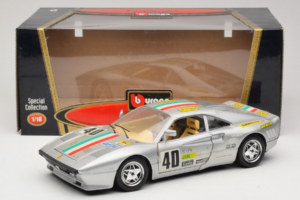 Ferrari 288 GTO #40 Sølv 1984 Bburago 1:18 3027-S1 Metal — billede 8 af 8