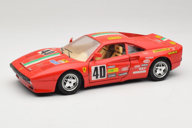 Ferrari 288 GTO Rally #40 Rød 1986 Bburago 1:18 3057-P1 Metal