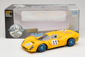 Ferrari 330 P4 #11 Gul Spa-Francorchamps 1967 Eagles Race 1:18 38007-Y1 Metal — billede 8 af 8