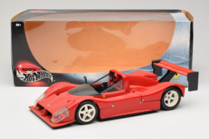 Ferrari 333 SP Rød Med Hvide Fælge Hot Wheels 1:18 29230 Metal — billede 8 af 8