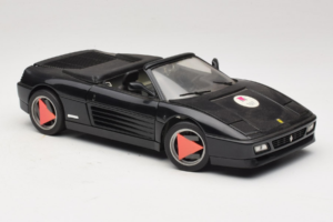 Ferrari 348 Spider Sort Mira 1:18 6181 Metal — billede 6 af 8