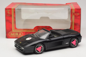 Ferrari 348 Spider Sort Mira 1:18 6181 Metal — billede 8 af 8