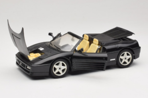 Ferrari 348 Spider Sort Med Sølvfælge Mira 1:18 6918 Metal — billede 2 af 8