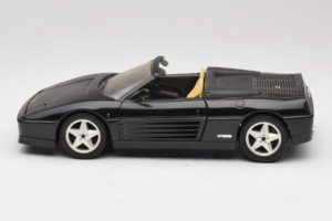 Ferrari 348 Spider Sort Med Sølvfælge Mira 1:18 6918 Metal — billede 4 af 8